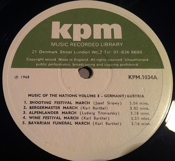 Unknown Artist : Music Of The Nations, Volume 3 - Germany / Austria (LP, Album)