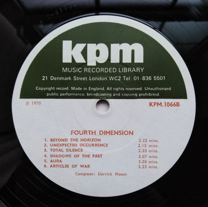 Keith Mansfield / Neil Richardson / Derrick Mason : Progress And Prestige / Fourth Dimension (LP)