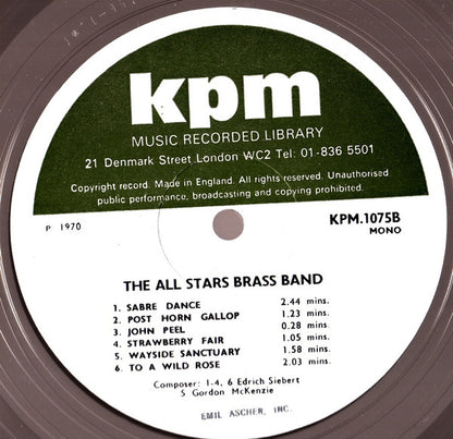 The All Stars Brass Band Conducted By Harry Mortimer : Music In A Serious Vein / Music In A Lighter Vein (LP)