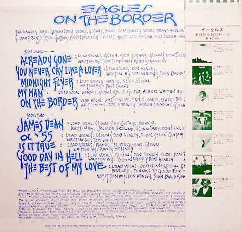 Eagles : On The Border (LP, Album, RE)