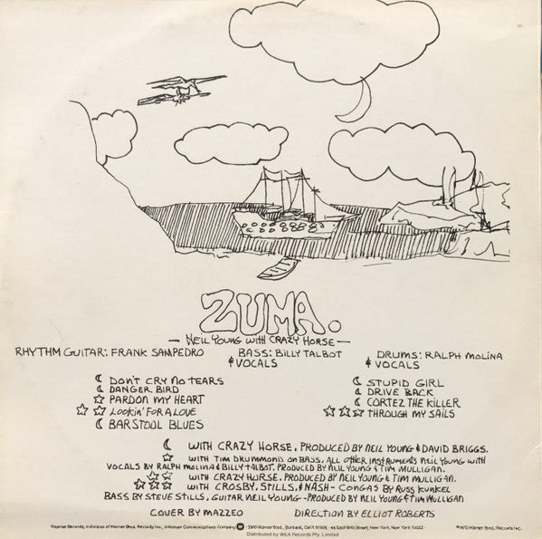 Neil Young With Crazy Horse : Zuma (LP, Album)