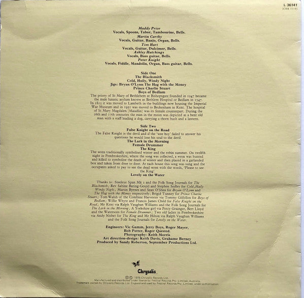 Steeleye Span : Please To See The King (LP, Album, RE)