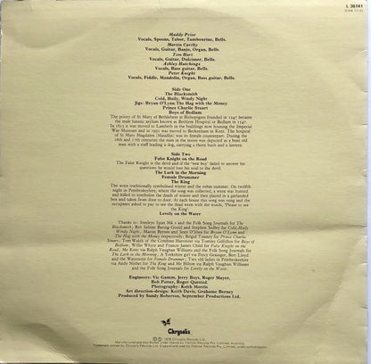 Steeleye Span : Please To See The King (LP, Album, RE)
