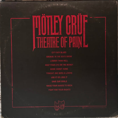Mötley Crüe : Theatre Of Pain (LP, Album, Ltd, RE, Red)