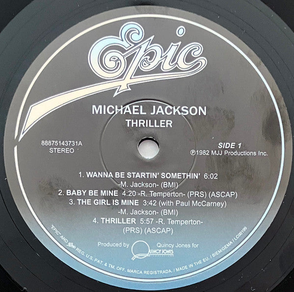 Michael Jackson : Thriller (LP, Album, RE, RP, Gat)