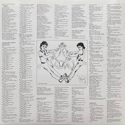 Michael Jackson : Thriller (LP, Album, RE, RP, Gat)