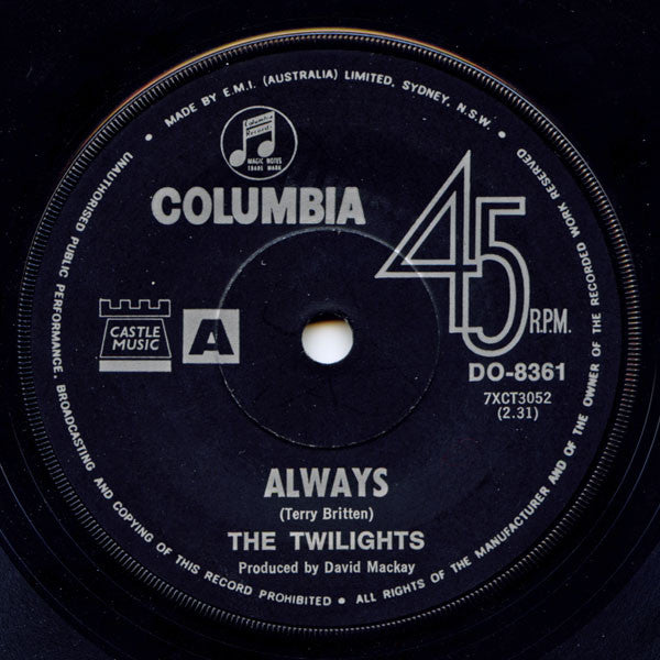 The Twilights (3) : Always (7", Single)