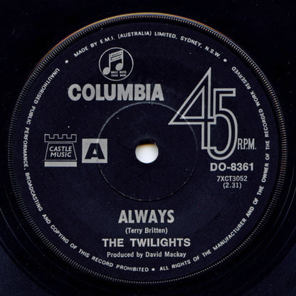 The Twilights (3) : Always (7", Single)
