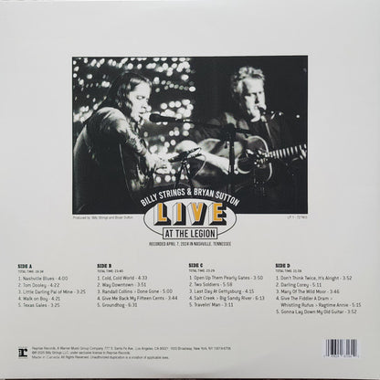 Billy Strings, Bryan Sutton : Live At The Legion (2xLP)