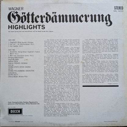 Richard Wagner - Wiener Philharmoniker, Georg Solti : Götterdämmerung - Highlights (LP, ED2)