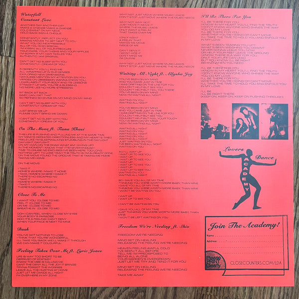Close Counters : Lovers Dance Academy  (LP, Ltd, Tea)