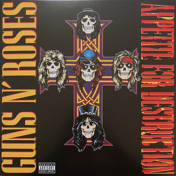 Guns N' Roses : Appetite For Destruction (LP, Album, RE)
