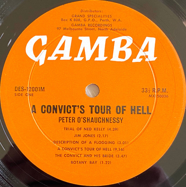 Peter O'Shaughnessy : A Convict's Tour Of Hell (LP, Album, Fli)