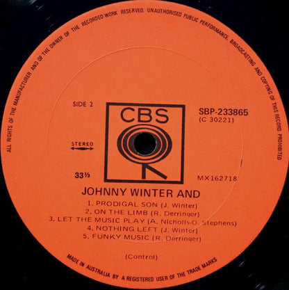Johnny Winter And : Johnny Winter And (LP, Album)