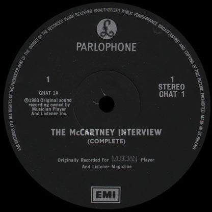 Paul McCartney : The McCartney Interview (LP)