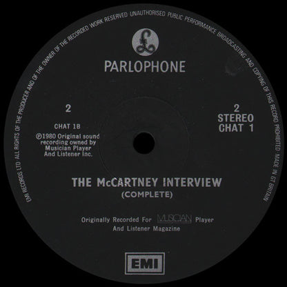 Paul McCartney : The McCartney Interview (LP)