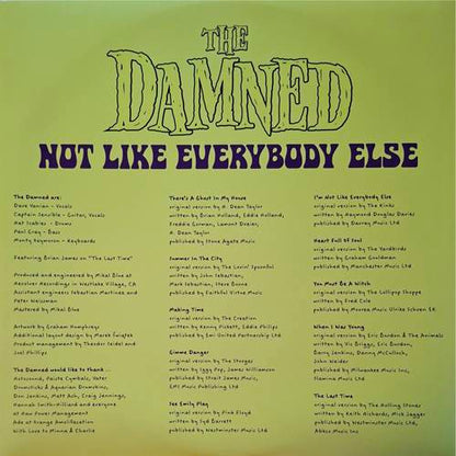 The Damned : Not Like Everybody Else (LP, Album)
