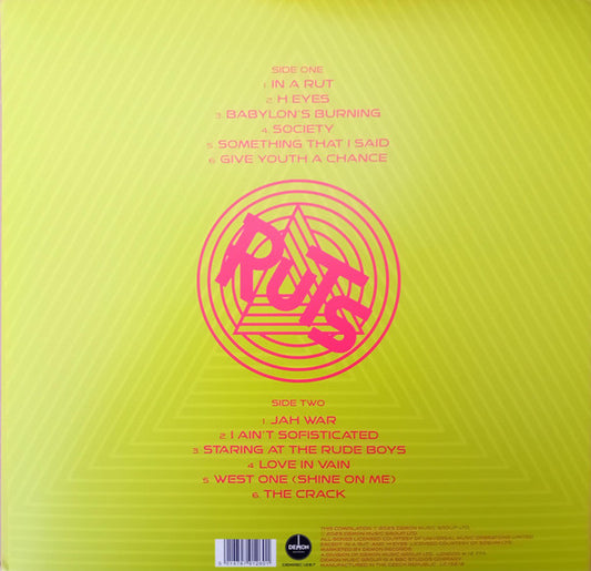 The Ruts : Shine On Me: The Singles Collection 1979 - 1980 (LP, Comp, Red)