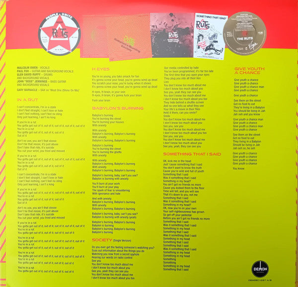 The Ruts : Shine On Me: The Singles Collection 1979 - 1980 (LP, Comp, Red)