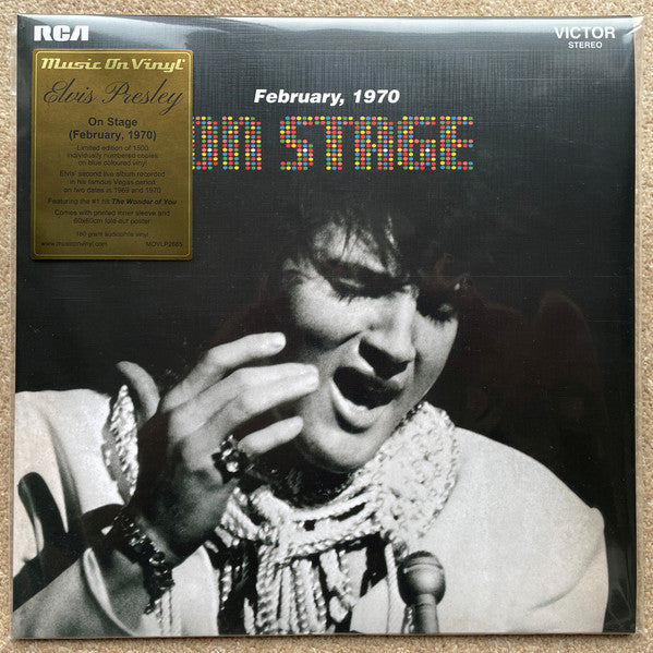 Elvis Presley : On Stage (February, 1970) (LP, Album, Ltd, RE, Blu)