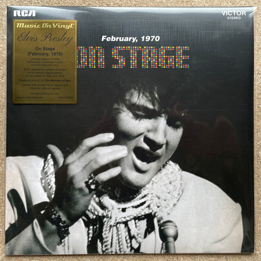 Elvis Presley : On Stage (February, 1970) (LP, Album, Ltd, RE, Blu)