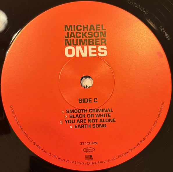 Michael Jackson : Number Ones (2xLP, Comp, RE, RM)