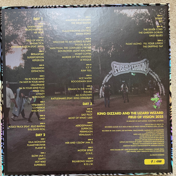 King Gizzard And The Lizard Wizard : Field of Vision '25 (12xLP, Num, Box)