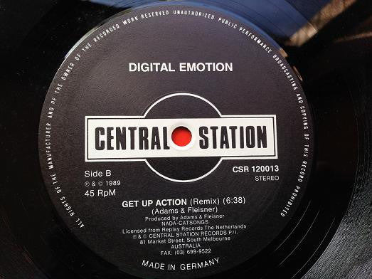 Digital Emotion : Get Up Action (12")