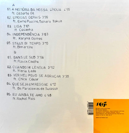 Lucas Santtana : Brasiliano (LP, Album, Whi)