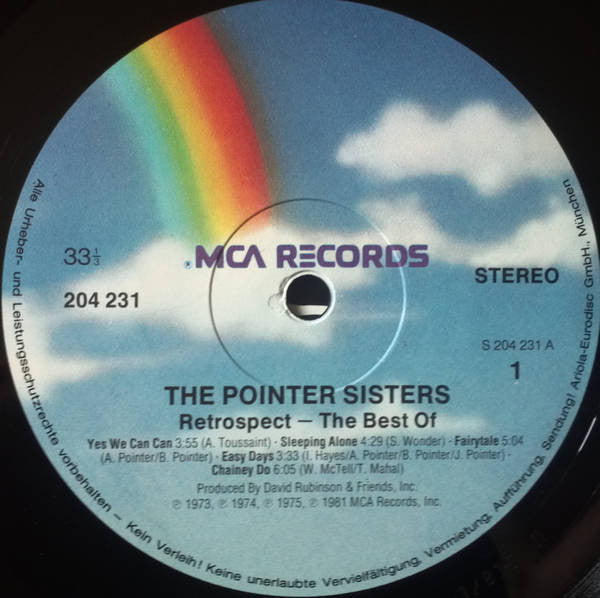 Pointer Sisters : Retrospect - The Best Of (LP, Comp)