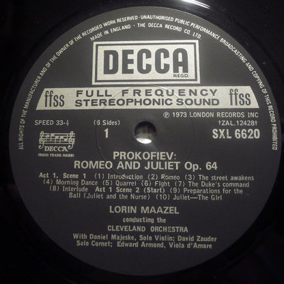Sergei Prokofiev, The Cleveland Orchestra, Lorin Maazel : Romeo & Juliet (Complete Ballet) (3xLP + Box)