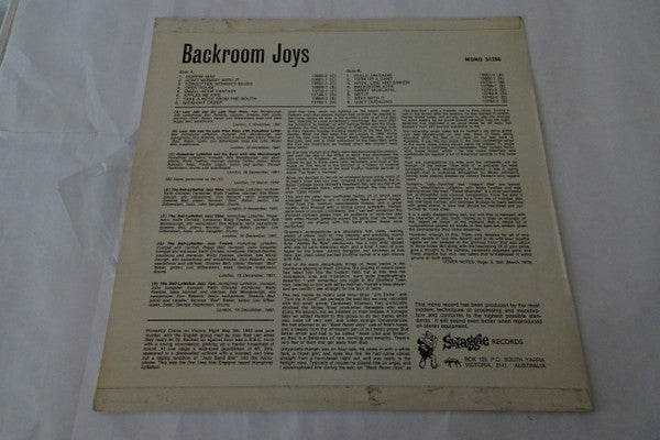 Various : Backroom Joys - London 1951-52 (LP, Album, RE)