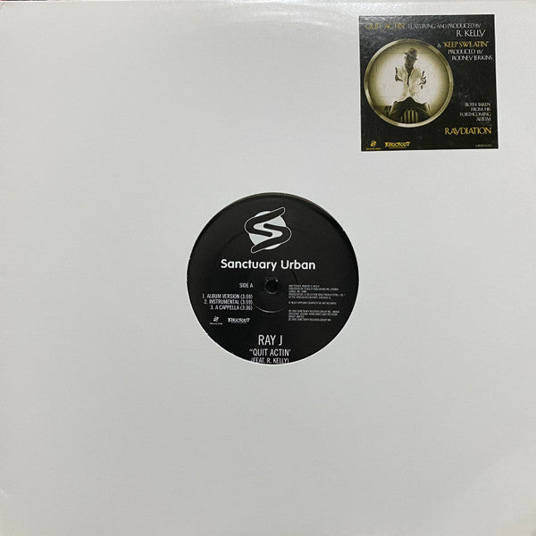 Ray J : Quit Actin' (12", Promo)