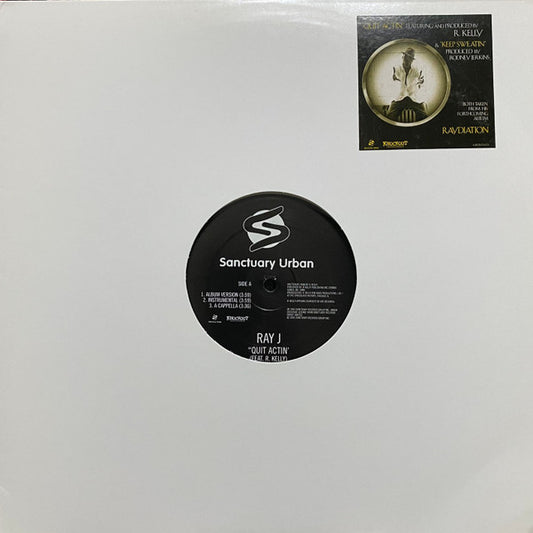 Ray J : Quit Actin' (12", Promo)