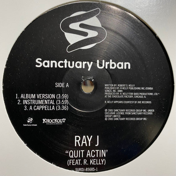 Ray J : Quit Actin' (12", Promo)