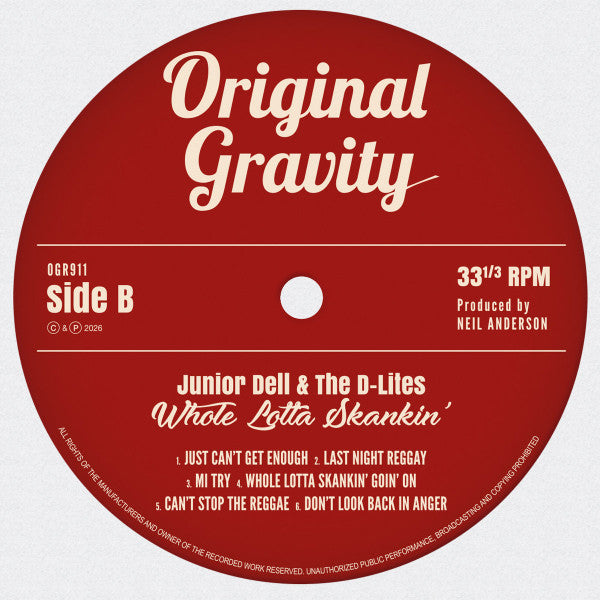 Junior Dell & The D-Lites : Whole Lotta Skankin' (LP, Album)