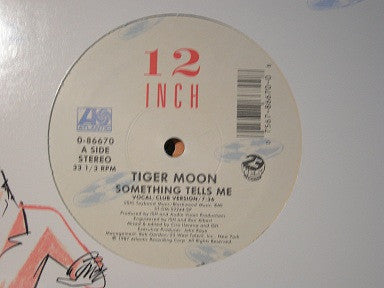 Tiger Moon : Something Tells Me (12", Single)