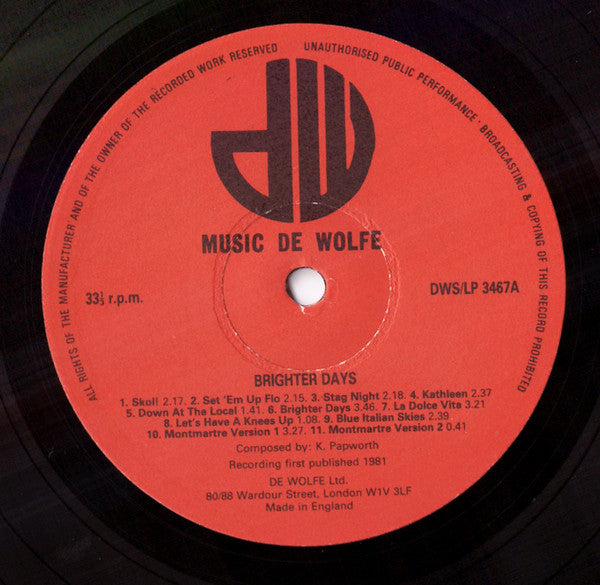 Patchwork (7) : Brighter Days (LP)