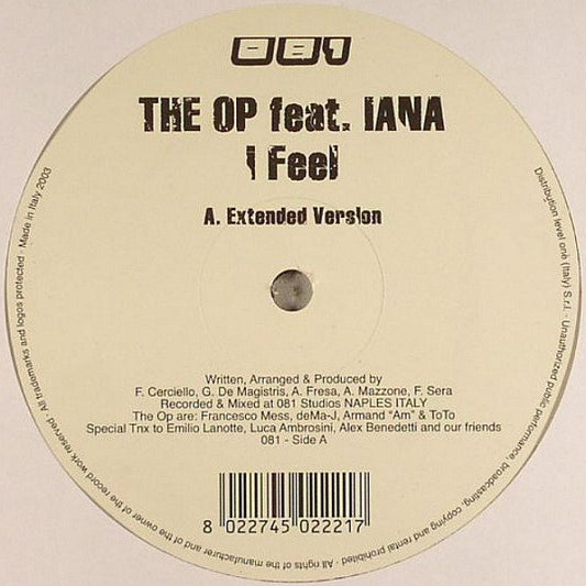 The Op feat. Iana (2) : I Feel (12")