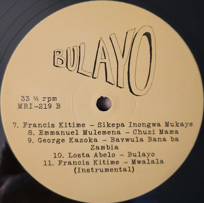 Various : Bulayo (Guitar Songs From Tanzania, Kenya, Zambia, And DR Congo) (LP)