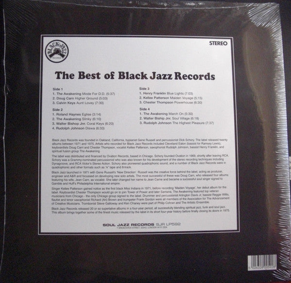 Various : The Best Of Black Jazz Records 1971-76 (2xLP, Comp)