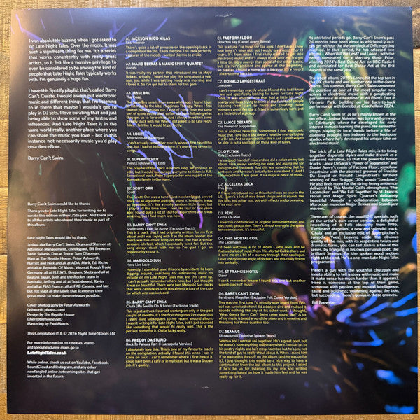 Barry Can't Swim : LateNightTales (2xLP, Comp)
