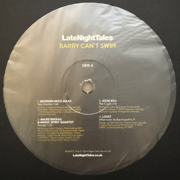 Barry Can't Swim : LateNightTales (2xLP, Comp)
