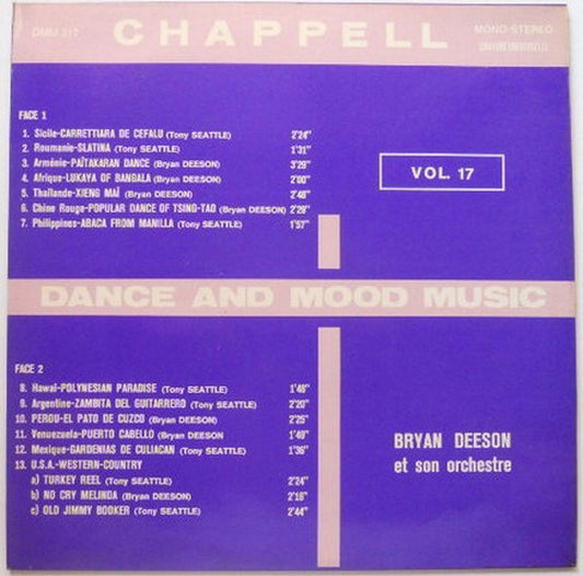 Bryan Deeson Et Son Orchestre : Dance And Mood Music Vol. 17 (LP, Album, Mono)