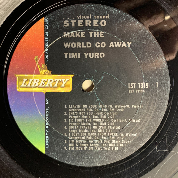 Timi Yuro : Make The World Go Away (LP, Album)