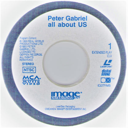 Peter Gabriel : All About US (Laserdisc, 12", NTSC)