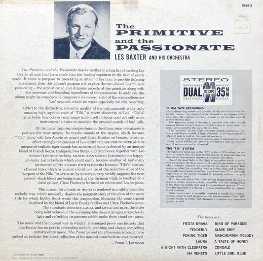 Les Baxter & His Orchestra : The Primitive And The Passionate (LP, Album)