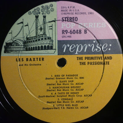 Les Baxter & His Orchestra : The Primitive And The Passionate (LP, Album)