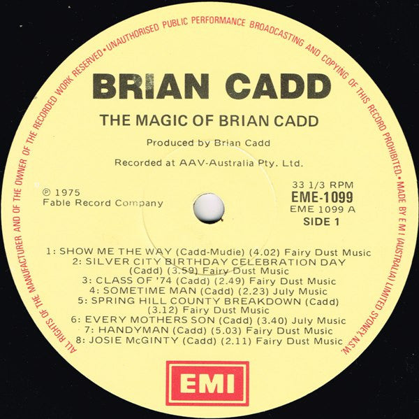Brian Cadd : The Magic Of Brian Cadd (LP, Comp, RE)
