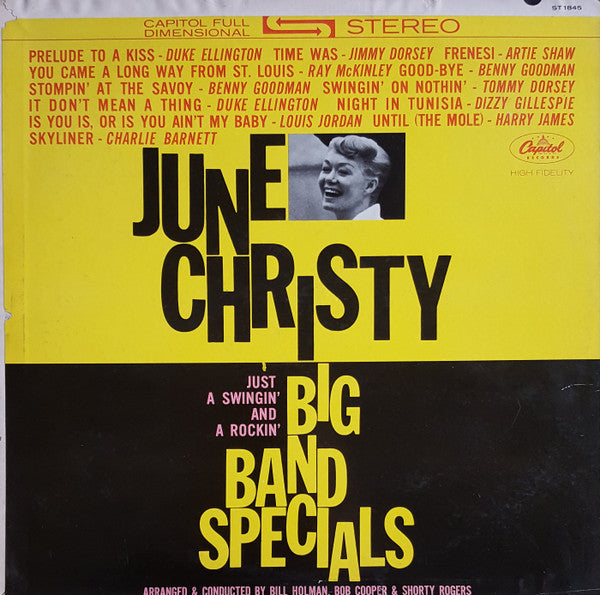 June Christy : Big Band Specials (LP, Album)